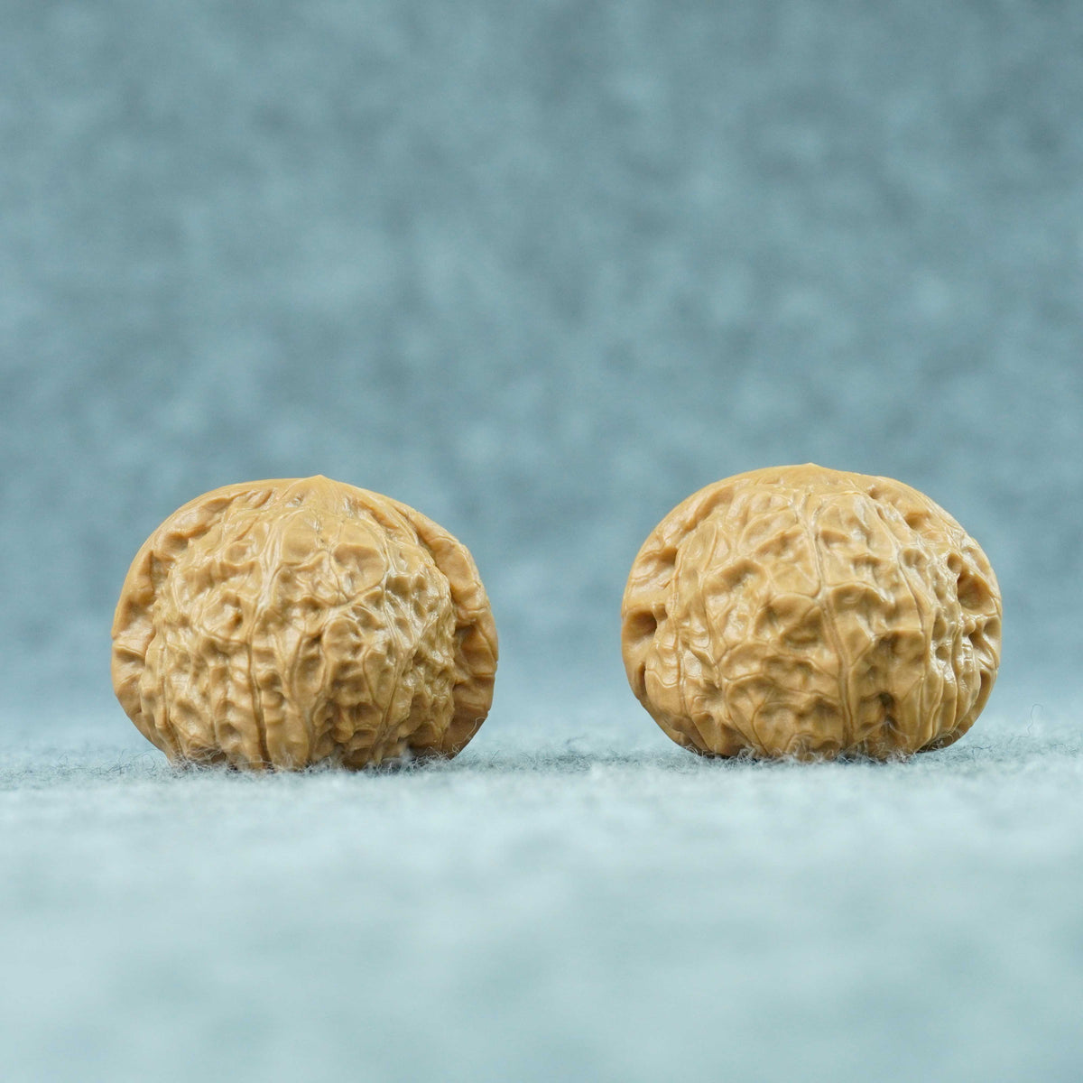 41mm Pumpkin-Form Lion Head Walnut Pair (Nangua Dun) | One-of-a-Kind Matched Pair | 101402