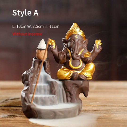 Elephant Backflow Incense Burner