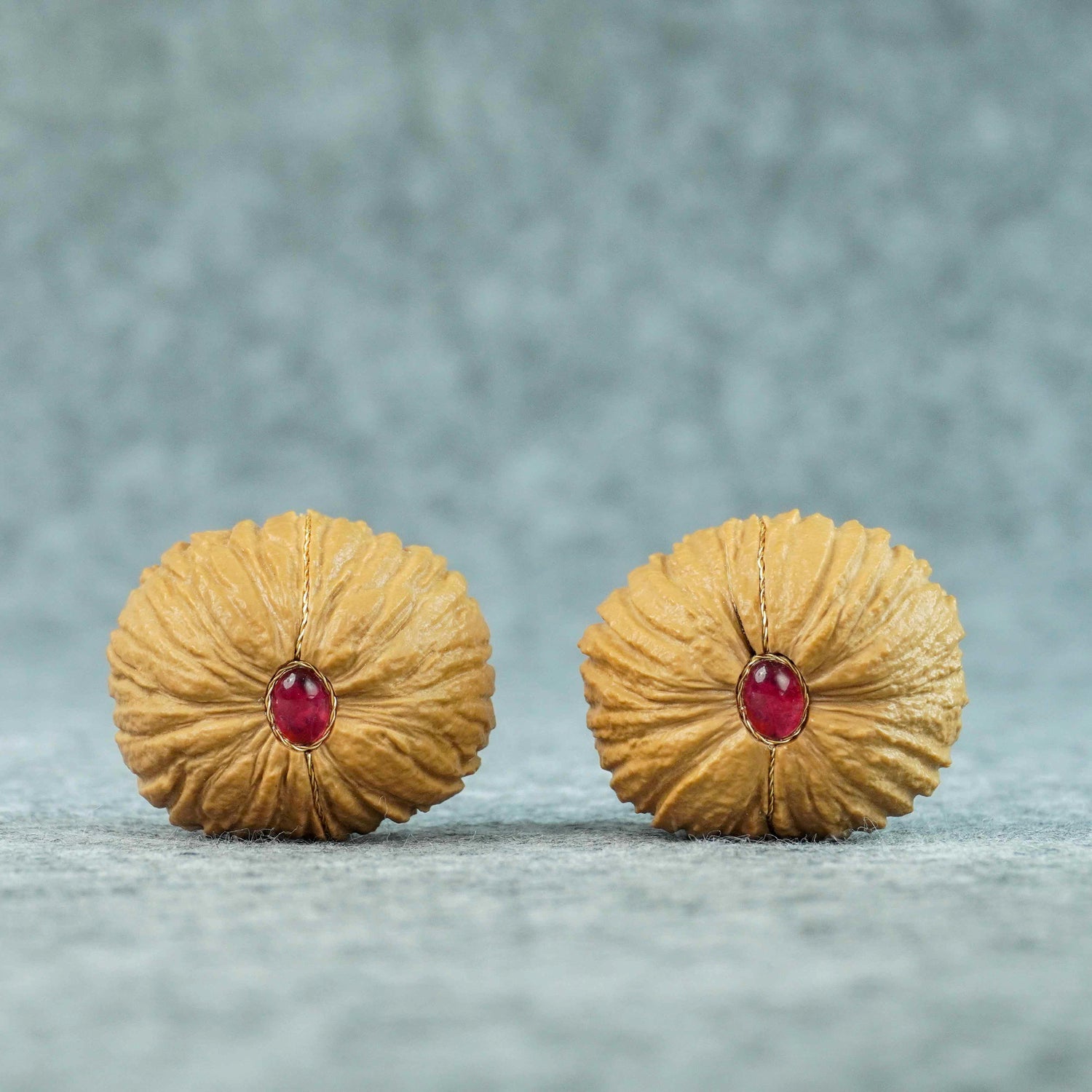 35mm Yuanbao Monkey Head Walnut Pair | One-of-a-Kind Listing | 070903