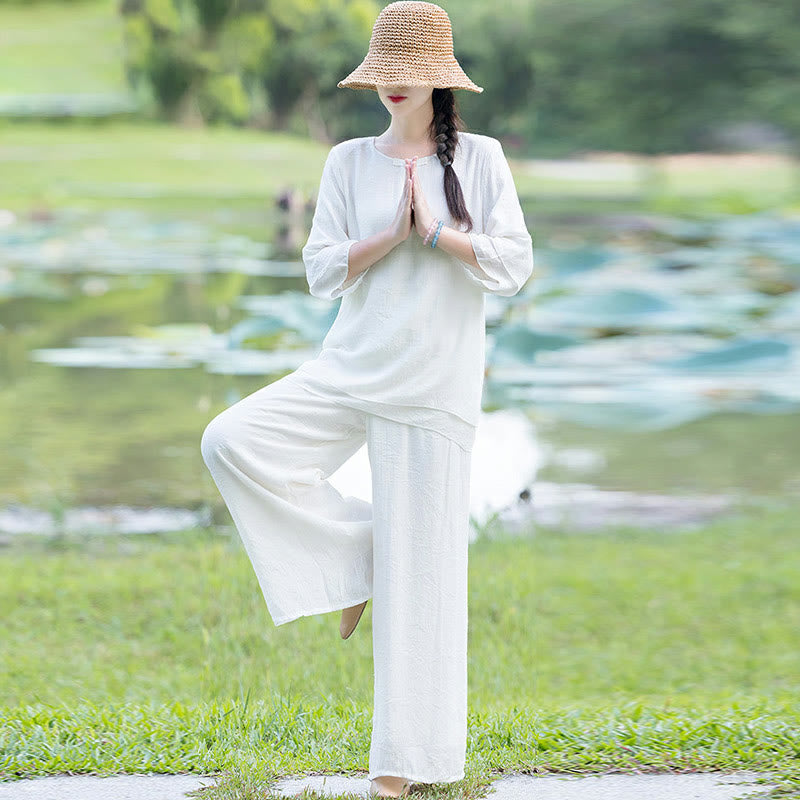 Tai Chi Meditation   Spiritual Morning Practice Clothing Women's Set