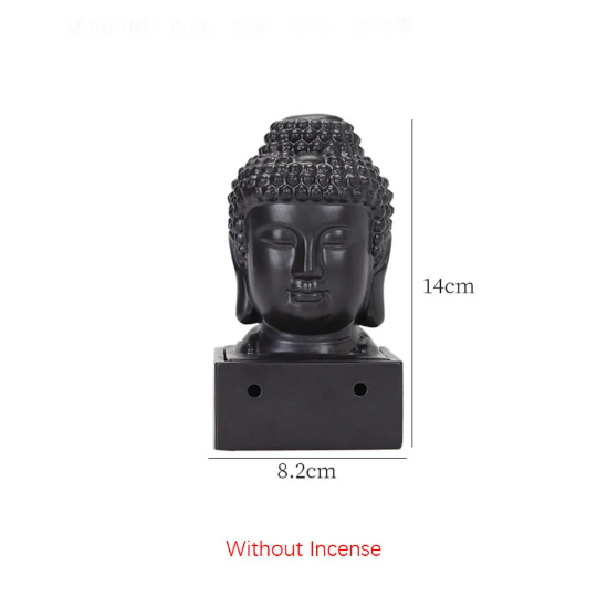 Zen Buddha Head Incense Burner