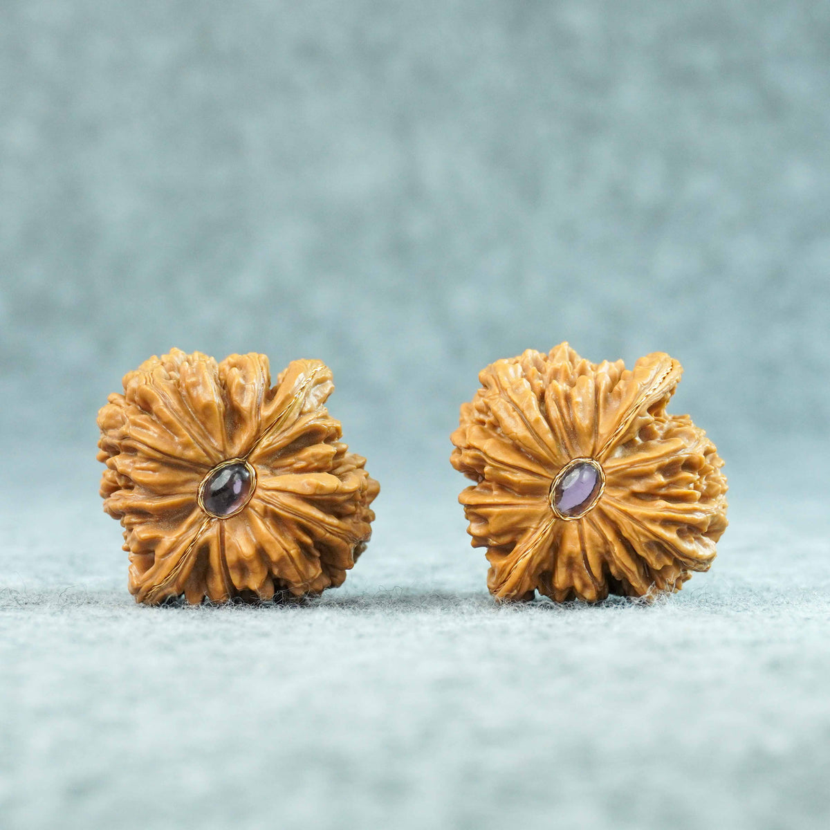 42.5mm Four-Tower Lion Head Walnut Pair | One-of-a-Kind Listing | 092407
