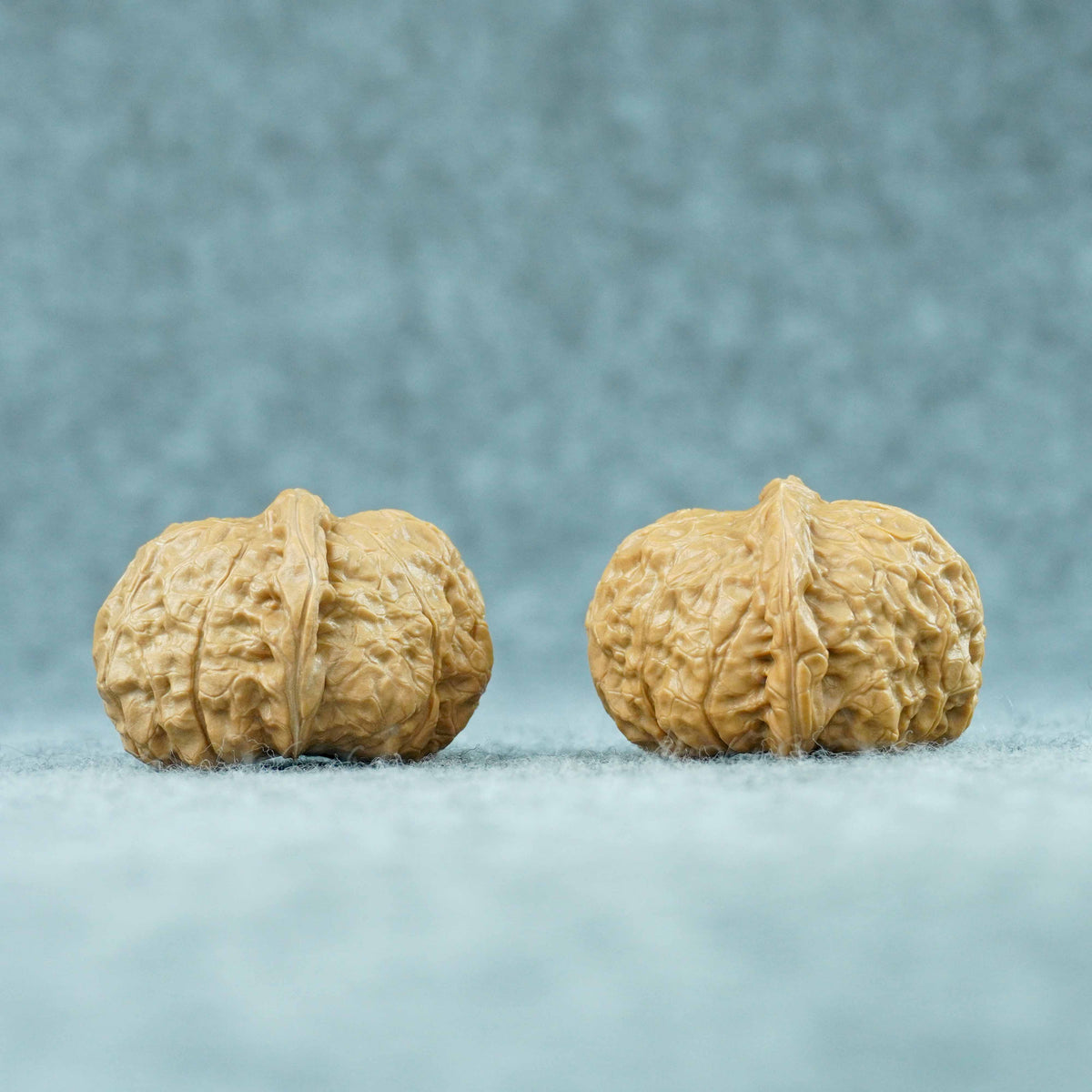 43mm Pumpkin-Form Lion Head Walnut Pair (Nangua Dun) | One-of-a-Kind Matched Pair | 101407