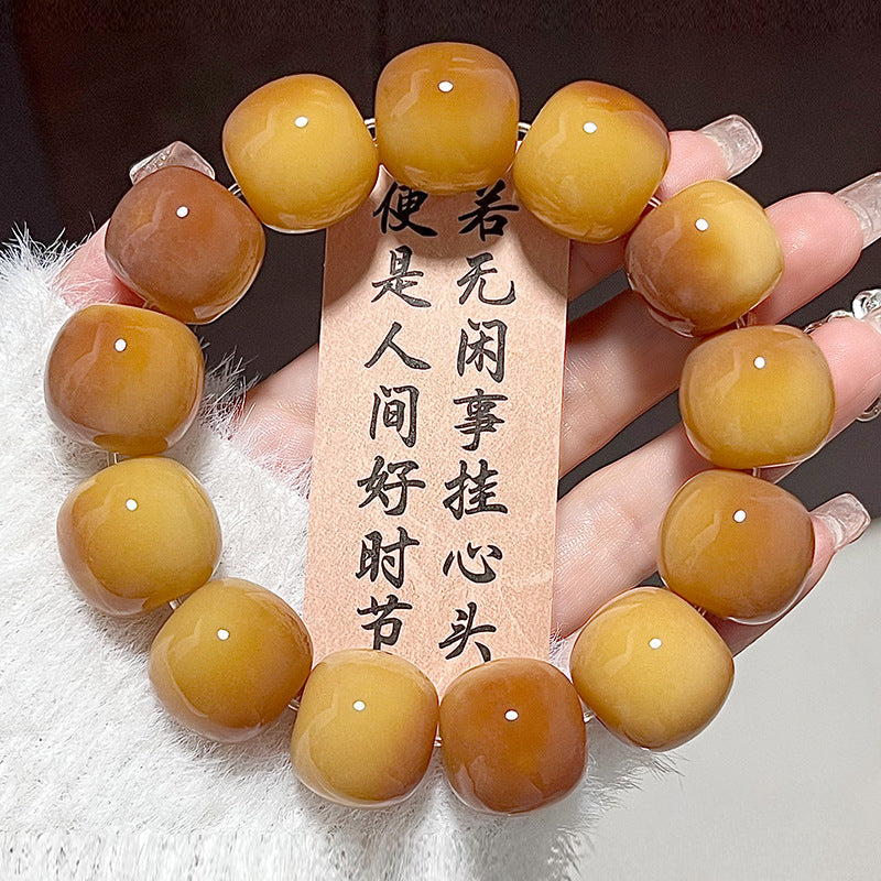 Large Size Bodhi Beads Bracelet Meditation  Beads