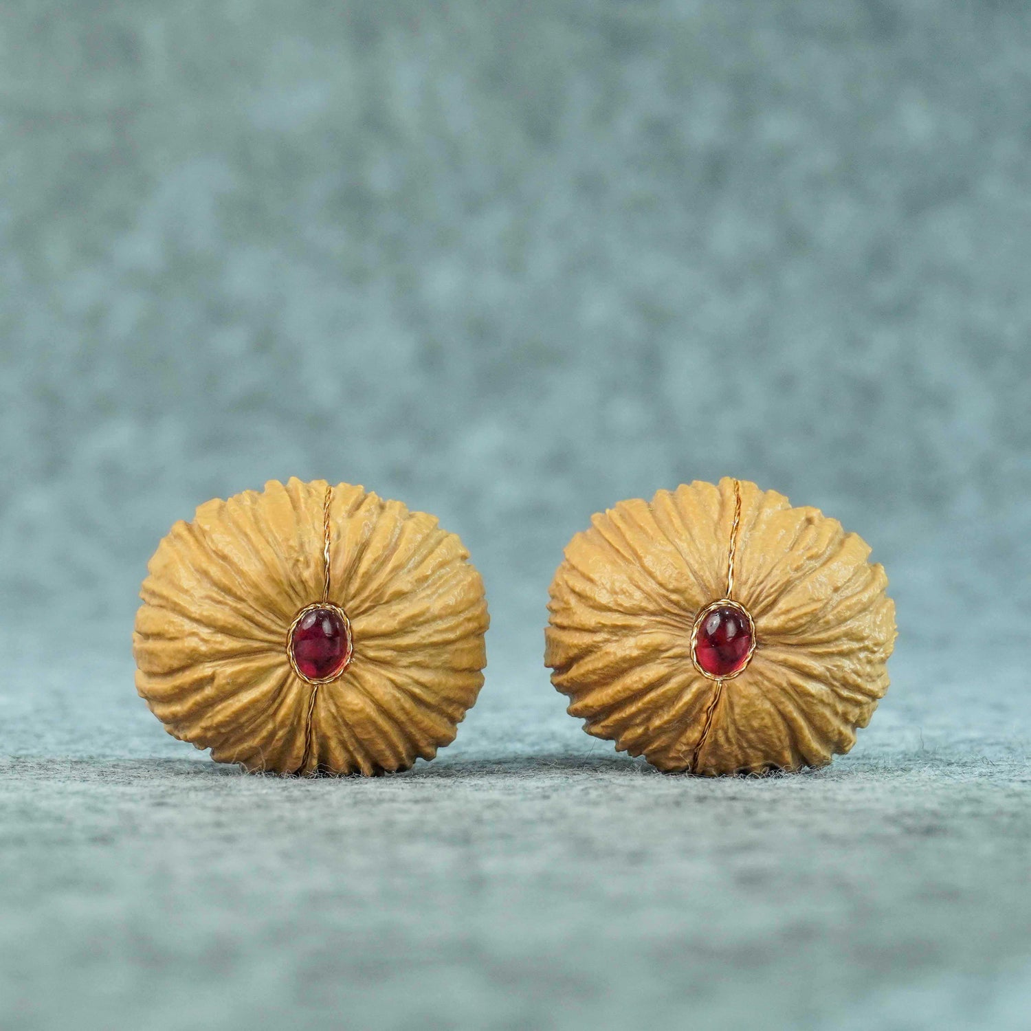 35mm Yuanbao Monkey Head Walnut Pair | One-of-a-Kind Listing | 070901