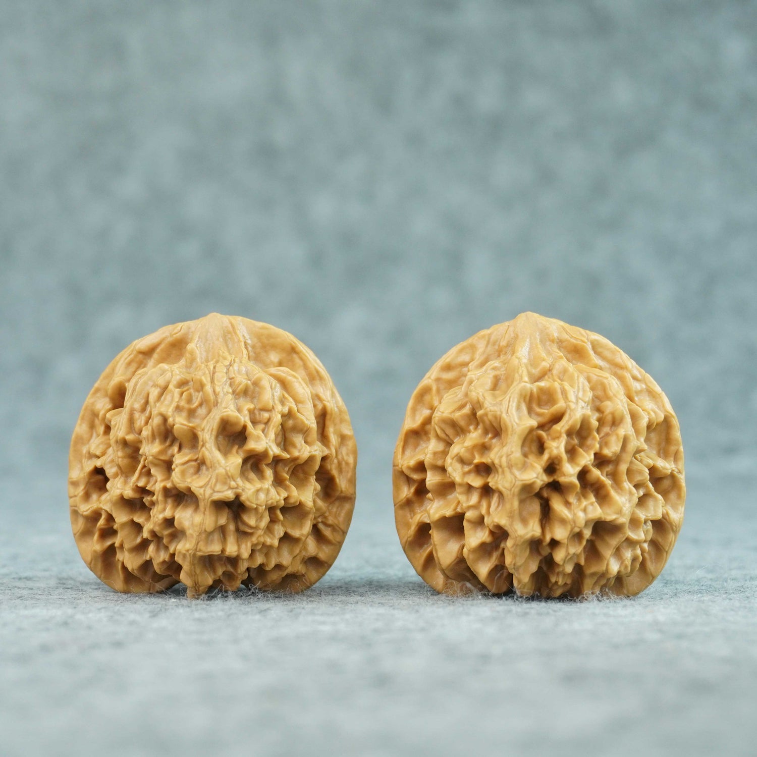 49mm Emperor Lion Head Walnut Pair | One-of-a-Kind Listing | 072102