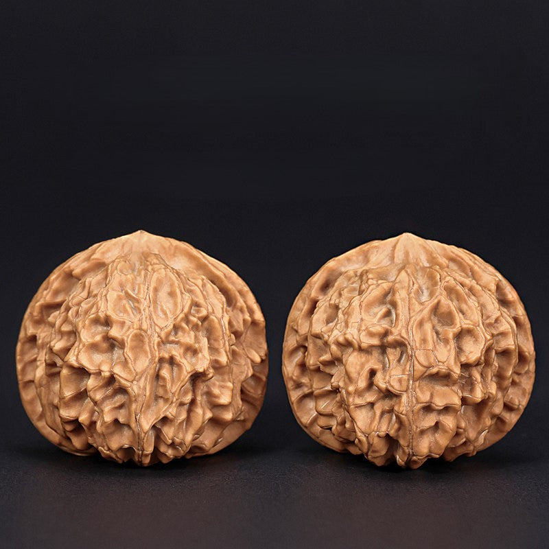 Premium Natural Color Chinese Wenwan Walnut Pair for Stress Relief and Meditation
