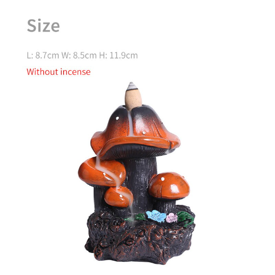 Ceramic Mushroom Backflow Incense Burner