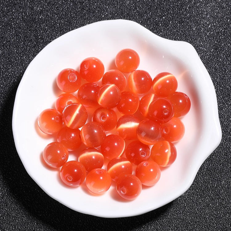 Premium Red Cat’s Eye Beads for DIY Jewelry Making