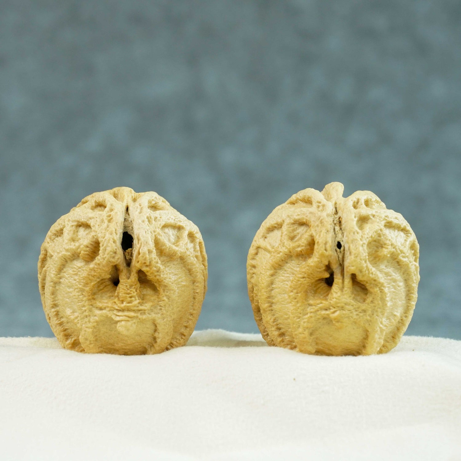 39.5mm Indonesian Qiankun Ghost Face Walnut | One-of-a-Kind Collector Pair | 072803