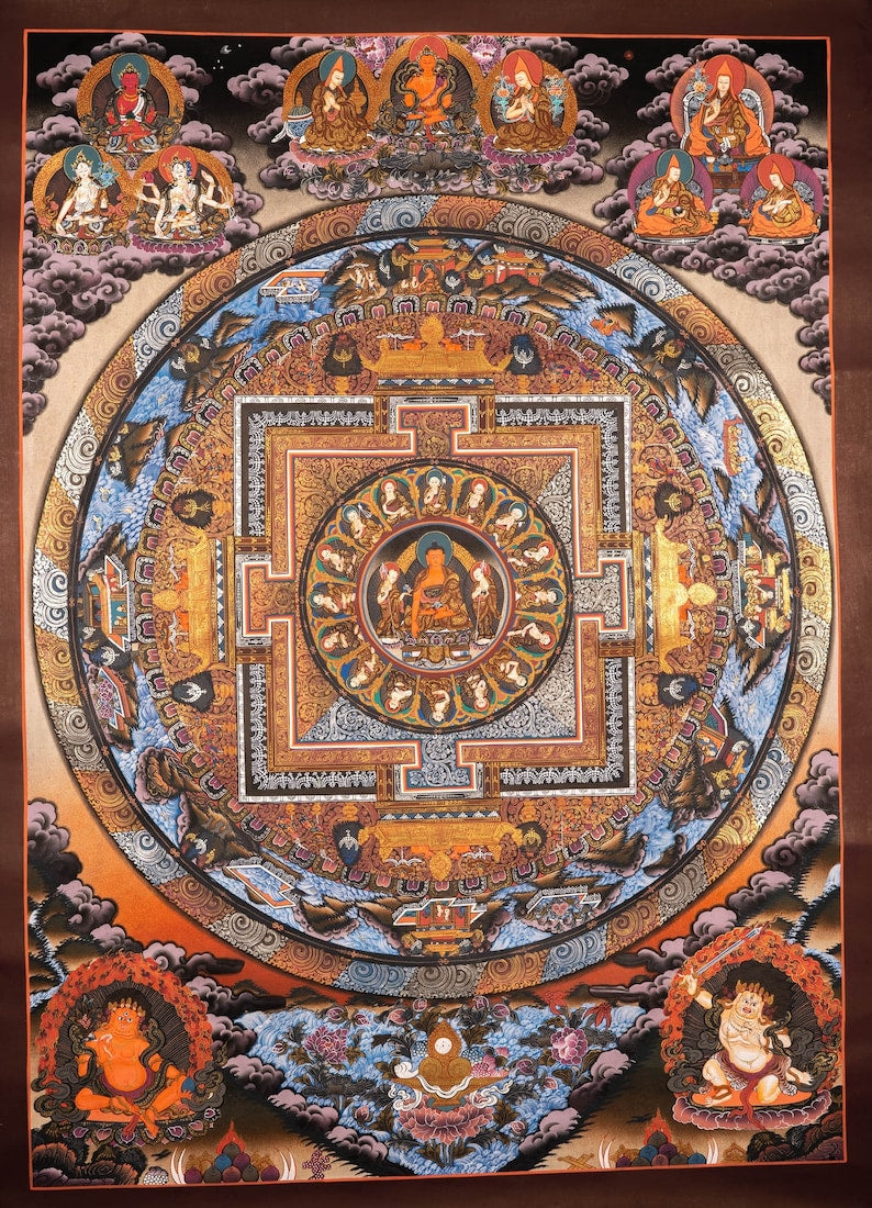 Beautiful Buddha Mandala Painting - For Good Luck and Positivity