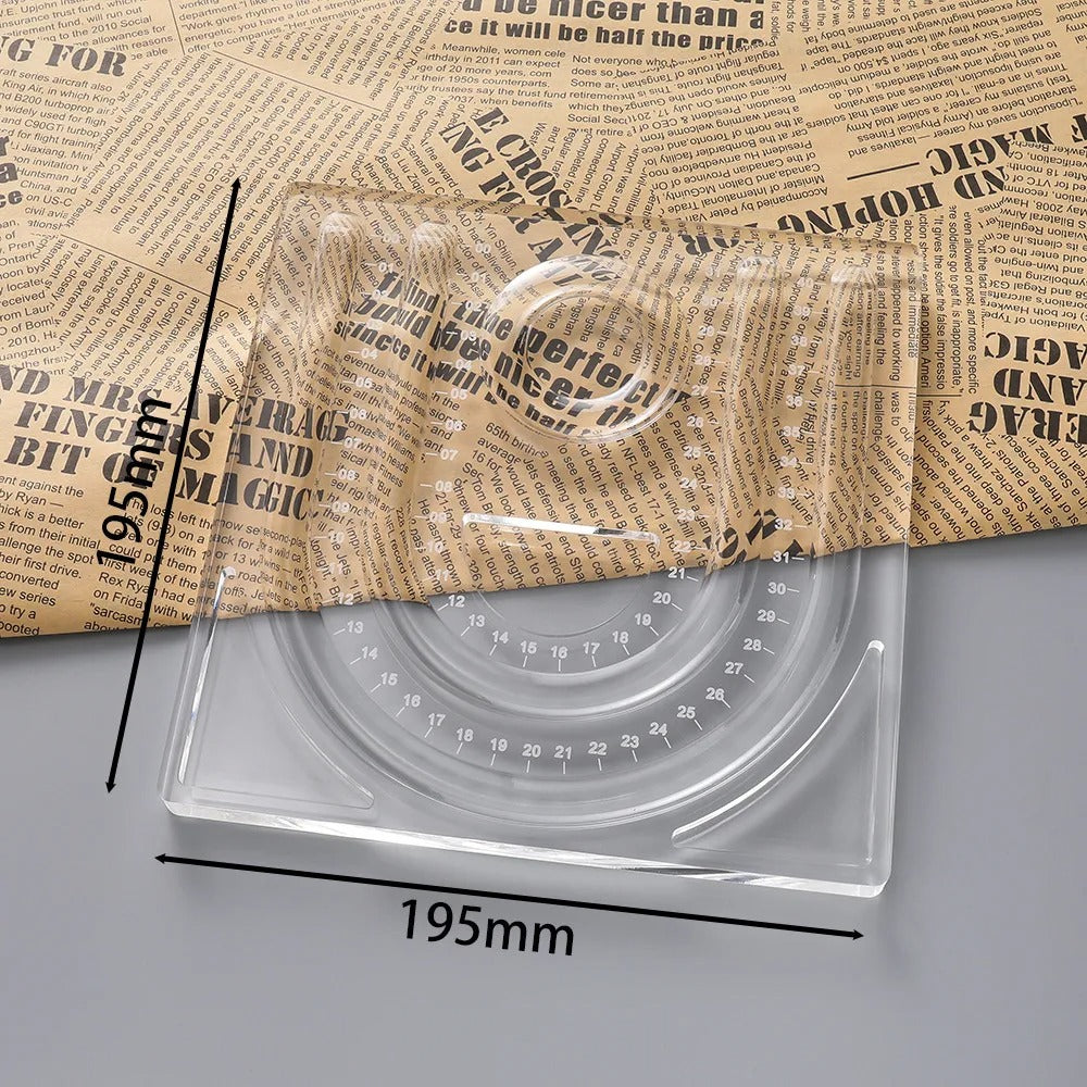 Transparent Acrylic Bead Bracelet Holder Display Tray