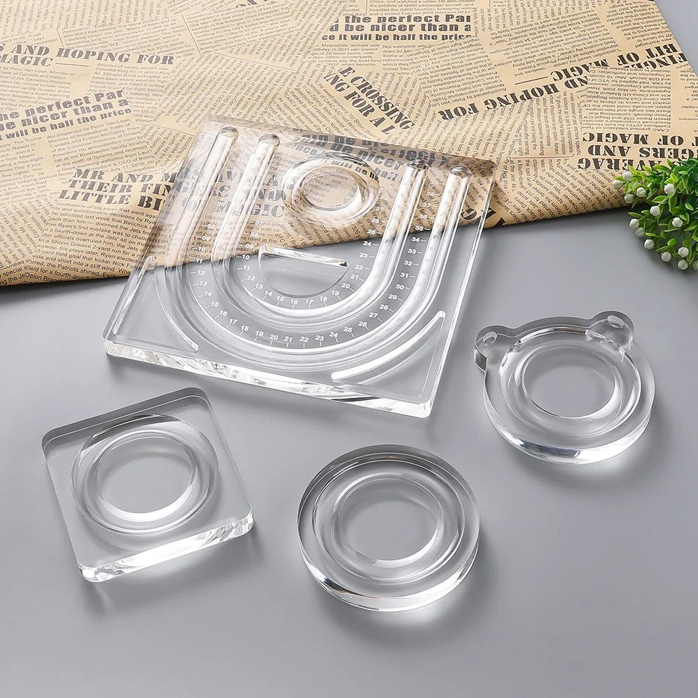 Transparent Acrylic Bead Bracelet Holder Display Tray