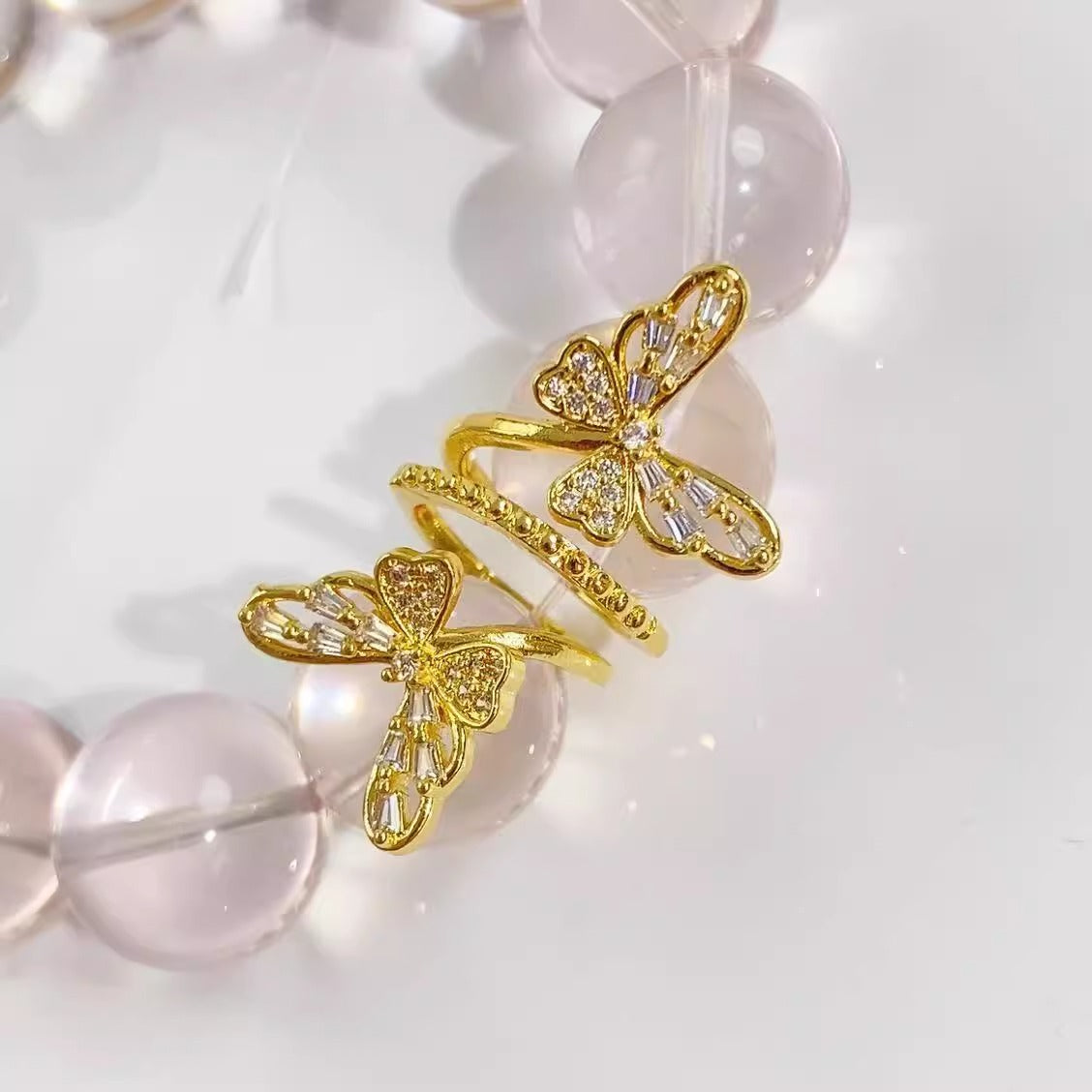 Crystal accessories DIY butterfly spacer beads, spacers