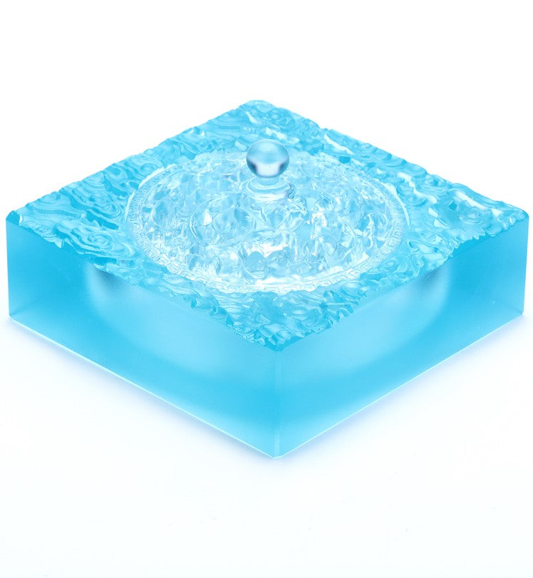 Square Antique Glazed Incense Burner for Meditation Practice