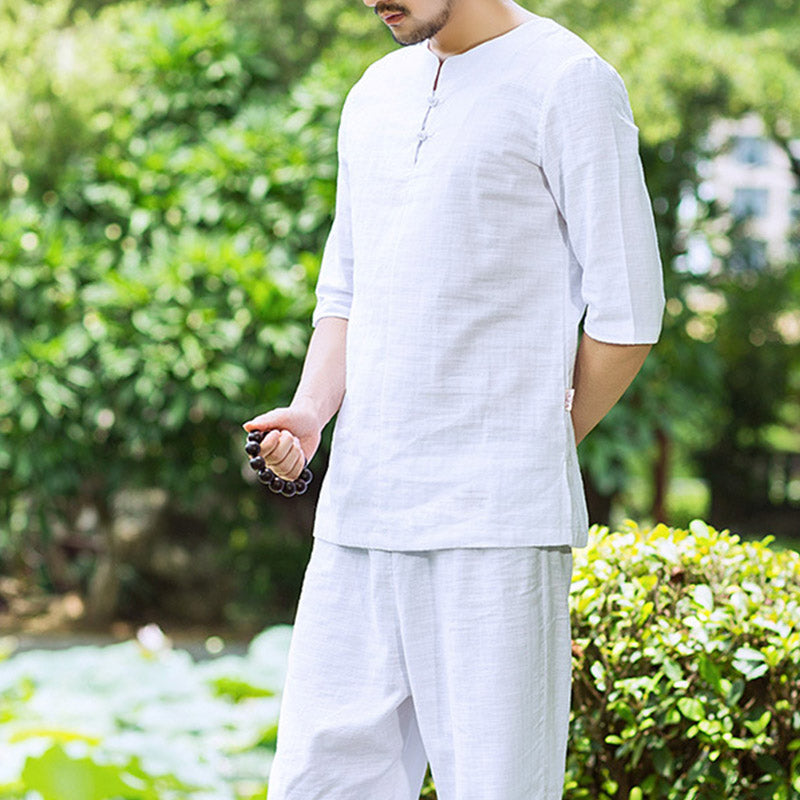 Meditation  Spiritual  Practice Uniform Clothing Men's Set