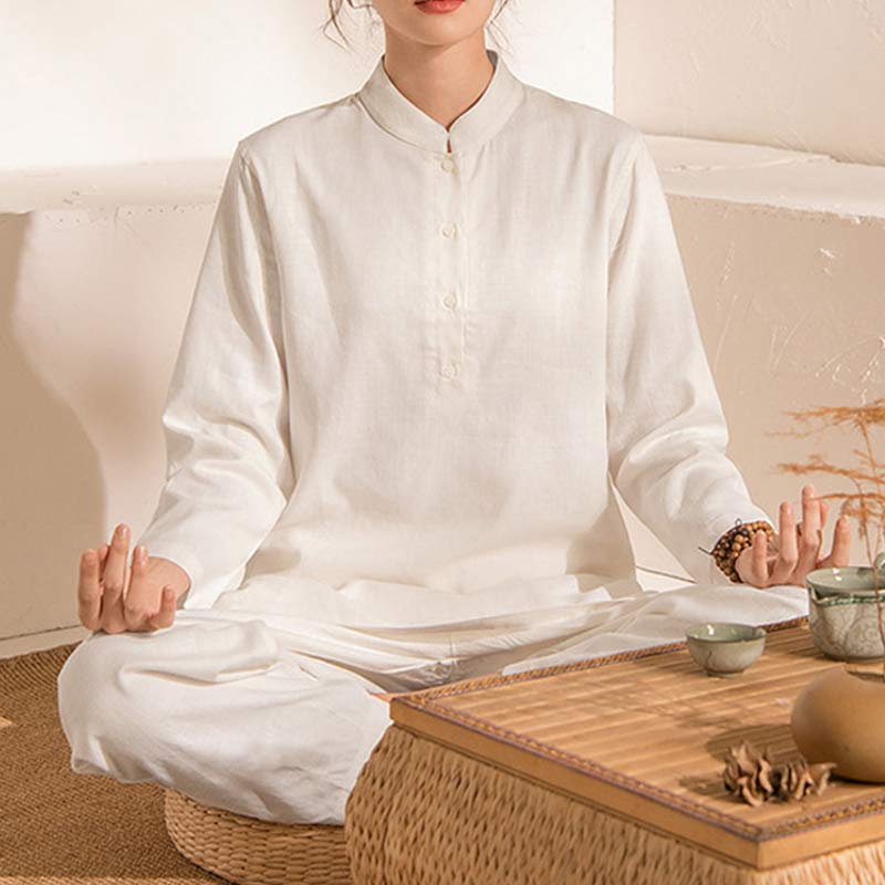 Meditation  Spiritual  Practice Yoga Tai Chi Uniform Clothing Women's Set