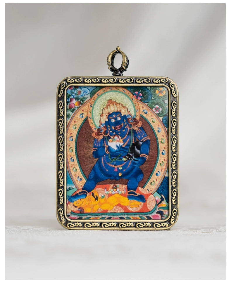 Tibetan Thangka  Amulet Talisman Pendant Necklace (35mm*45mm)