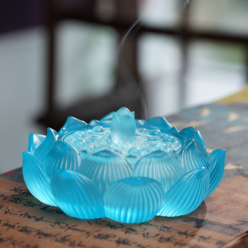 Lotus Glazed Incense Holder