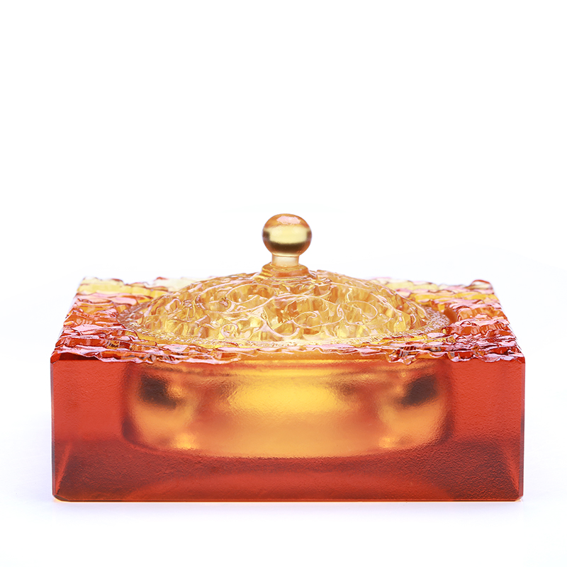 Square Antique Glazed Incense Burner for Meditation Practice